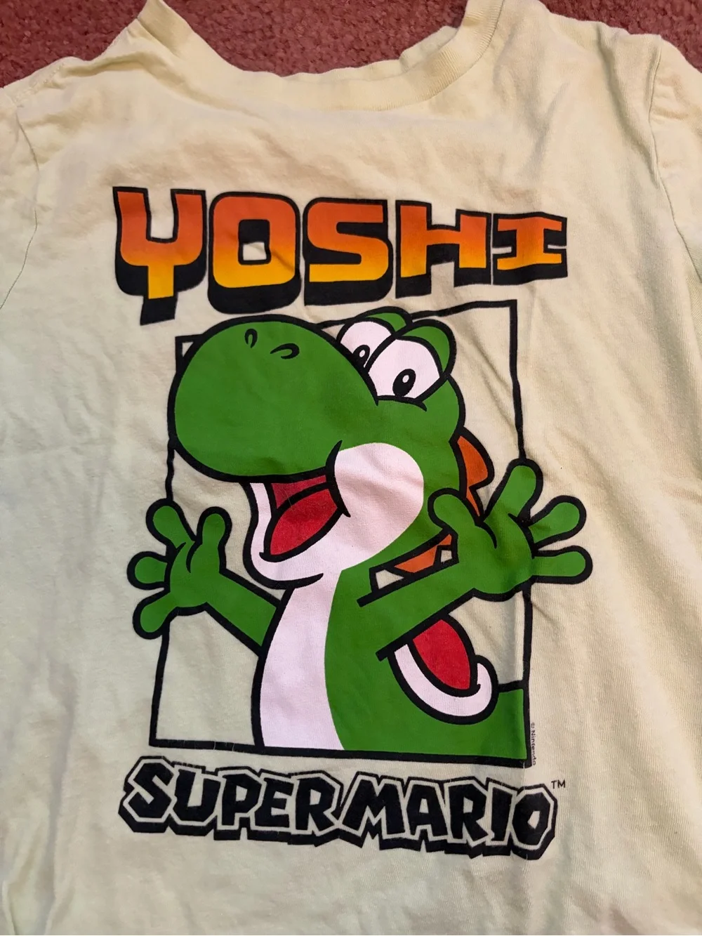 Super Mario & Yoshi Kids Graphic Tee - Green, Blue, Gray